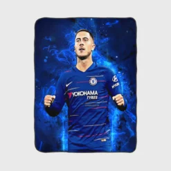 Eden Hazard Popular Chelsea Football Player Fleece Blanket 1