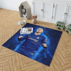 Eden Hazard Popular Chelsea Football Player Rug 1