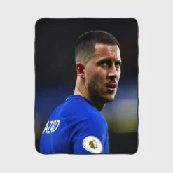 Eden Hazard Premier League Soccer Player Fleece Blanket 1