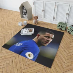 Eden Hazard Premier League Soccer Player Rug 1