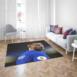 Eden Hazard Premier League Soccer Player Rug 2