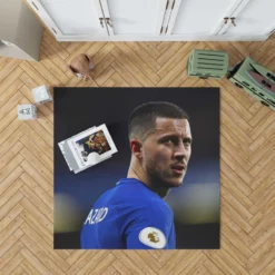 Eden Hazard Premier League Soccer Player Rug