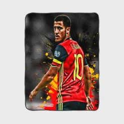 Eden Hazard Top Ranked Football Player Fleece Blanket 1