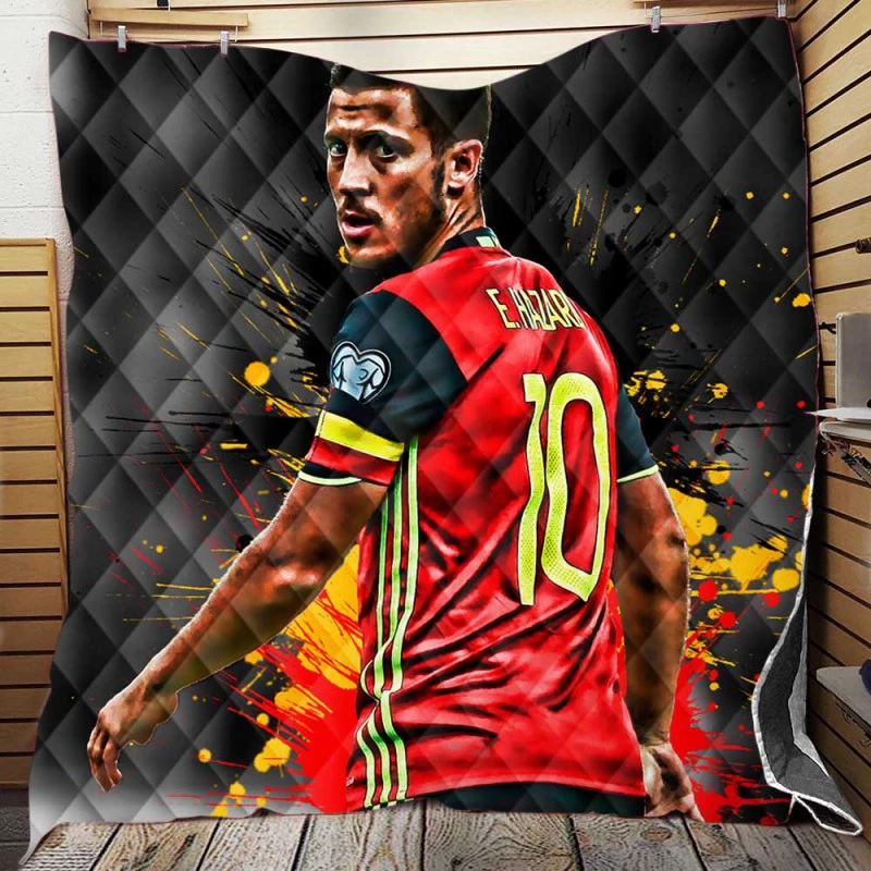 Eden Hazard Top Ranked Football Player Quilt Blanket