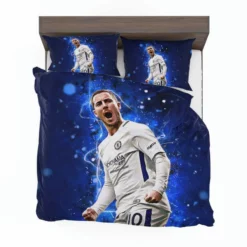 Eden Hazard in Chelsea White Jersey Bedding Set 1