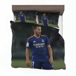 Eden Hazard in Real Madrid Blue Jersey Bedding Set 1