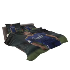 Eden Hazard in Real Madrid Blue Jersey Bedding Set 2