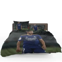 Eden Hazard in Real Madrid Blue Jersey Bedding Set