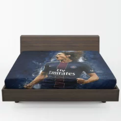 Edinson Cavani Classic PSG Football Player Fitted Sheet 1