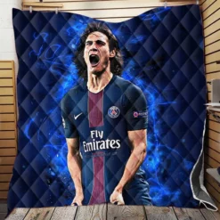 Edinson Cavani Excellent PSG Football Player Quilt Blanket