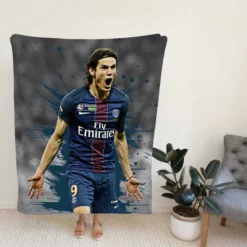 Edinson Cavani Exciting PSG Football Player Fleece Blanket