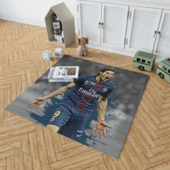 Edinson Cavani Exciting PSG Football Player Rug 1