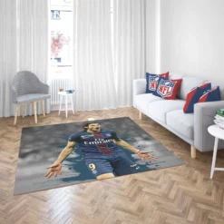 Edinson Cavani Exciting PSG Football Player Rug 2