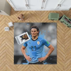 Edinson Cavani Populer Uruguayan Football Player Rug