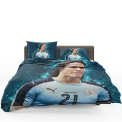 Edinson Cavani Top Ranked Uruguayan Football Player Bedding Set