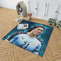 Edinson Cavani Top Ranked Uruguayan Football Player Rug 1