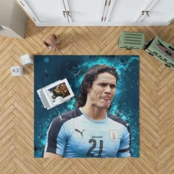 Edinson Cavani Top Ranked Uruguayan Football Player Rug