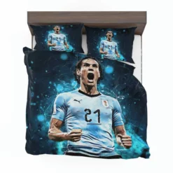 Edinson Cavani Uruguayan Energetic Football Player Bedding Set 1