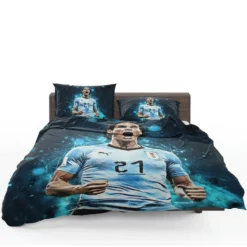 Edinson Cavani Uruguayan Energetic Football Player Bedding Set