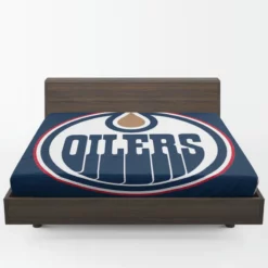 Edmonton Oilers Professional NHL Hockey Team Fitted Sheet 1