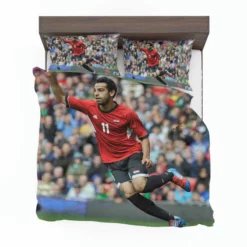 Egyptian Football Player Mohamed Salah Bedding Set 1