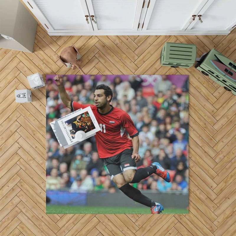 Egyptian Football Player Mohamed Salah Rug