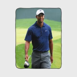 Eldrick Tont Tiger Woods is an American professional golfer Fleece Blanket 1