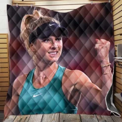 Elina Svitolina Popular Ukrainian Tennis Player Quilt Blanket