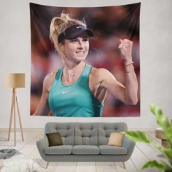 Elina Svitolina Popular Ukrainian Tennis Player Tapestry