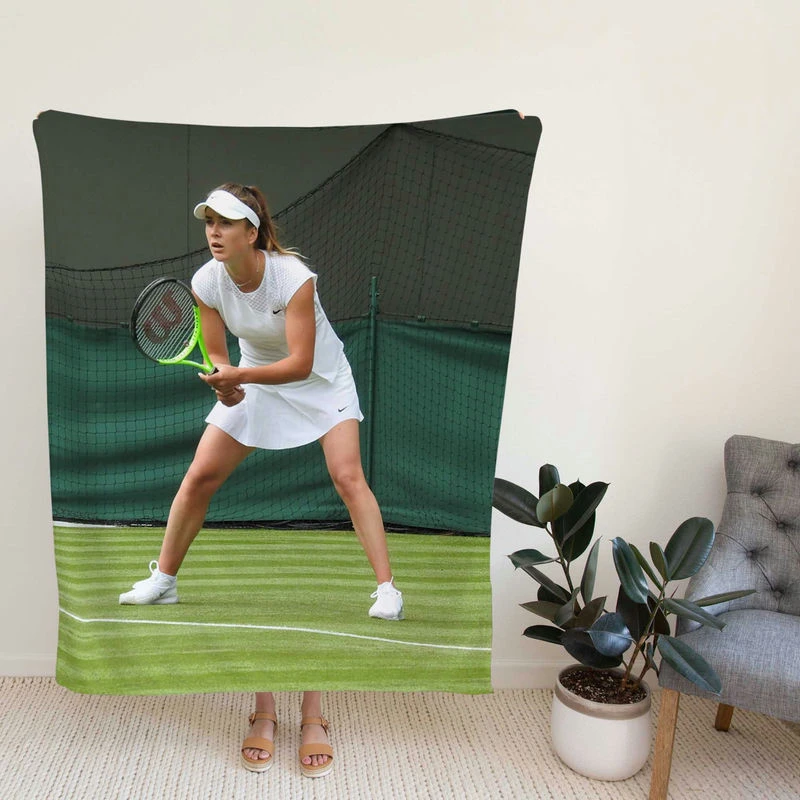 Elina Svitolina Professional Tennis Player Fleece Blanket