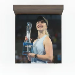 Elina Svitolina Top Ranked Ukrainian Tennis Player Fitted Sheet