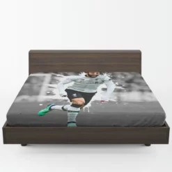 Elite Liverpool Soccer Player Mohamed Salah Fitted Sheet 1