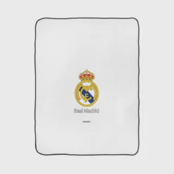 Encouraging Club Real Madrid Logo Fleece Blanket 1