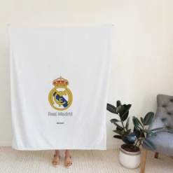 Encouraging Club Real Madrid Logo Fleece Blanket
