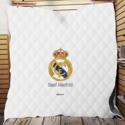 Encouraging Club Real Madrid Logo Quilt Blanket