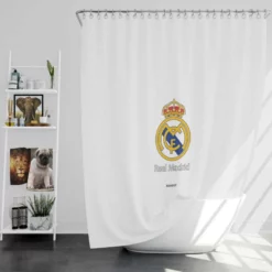 Encouraging Club Real Madrid Logo Shower Curtain