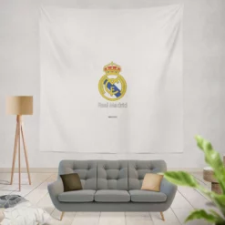 Encouraging Club Real Madrid Logo Tapestry