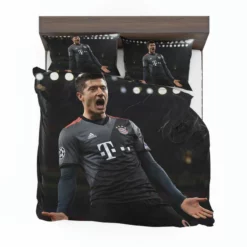 Enduring Football Player Lewandowski Bedding Set 1