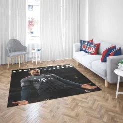 Enduring Football Player Lewandowski Rug 2