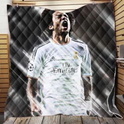 Enduring Football Player Marcelo Vieira Quilt Blanket