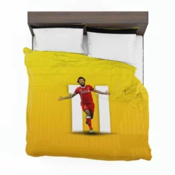 Enduring Liverpool Football Player Mohamed Salah Bedding Set 1