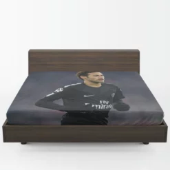 Enduring PSG Football Player Neymar Fitted Sheet 1