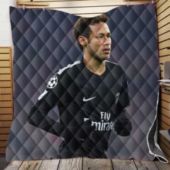 Enduring PSG Football Player Neymar Quilt Blanket