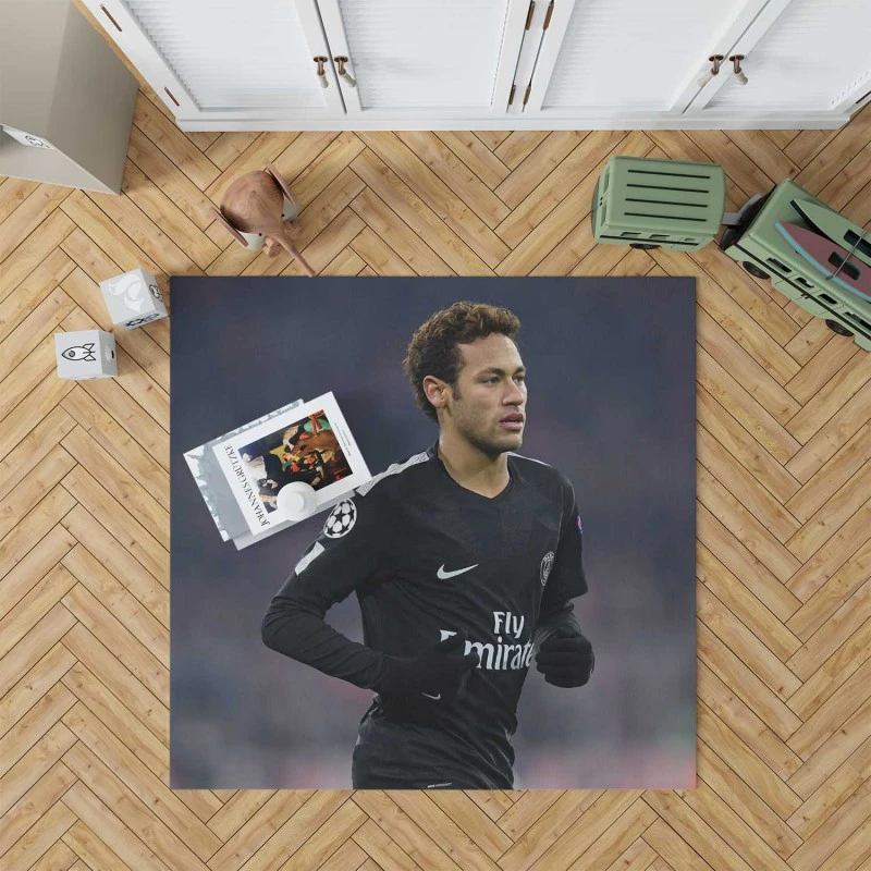 Enduring PSG Football Player Neymar Rug