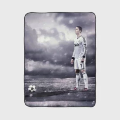 Enduring Real Madrid Cristiano Ronaldo Football Player Fleece Blanket 1