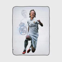 Energeric Croatian Football Player Luka Modric Fleece Blanket 1