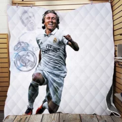 Energeric Croatian Football Player Luka Modric Quilt Blanket