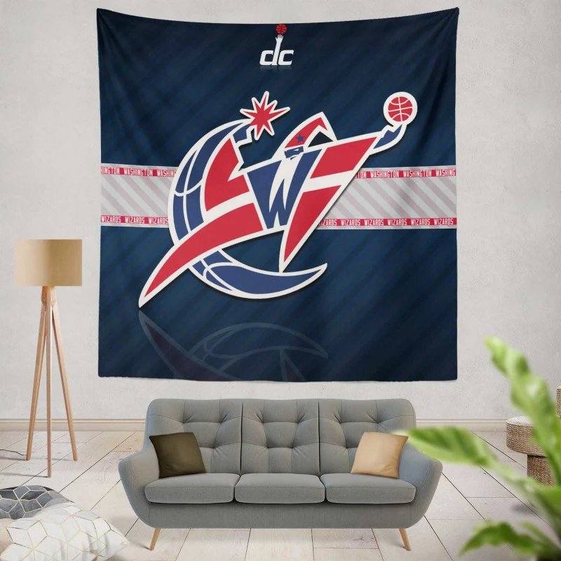 Energetic Basketball Club Washington Wizards Tapestry