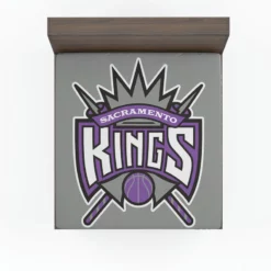 Energetic Basketball Team Sacramento Kings Fitted Sheet