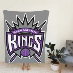 Energetic Basketball Team Sacramento Kings Fleece Blanket